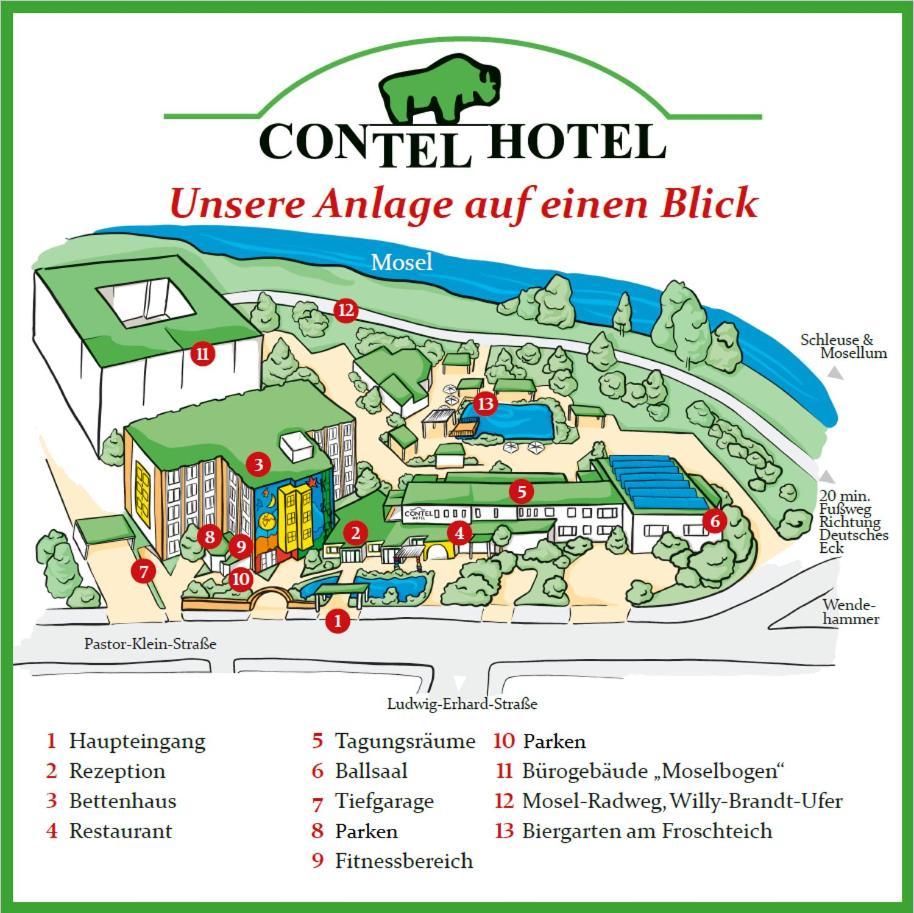 CONTEL Hotel Koblenz  Buitenkant foto